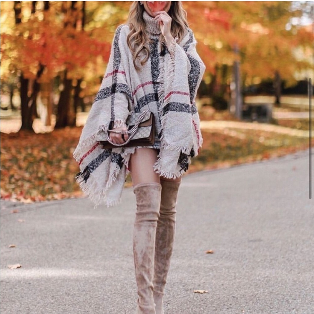 New Plaid Poncho
